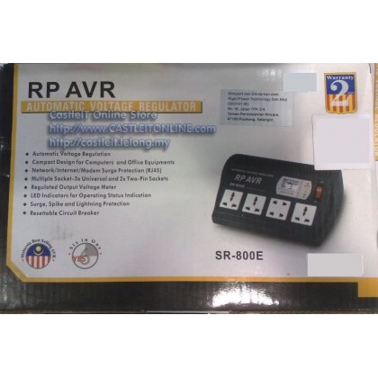 RIGHT POWER AVR 6 in 1 SR-800E Automatic Voltage Regulator