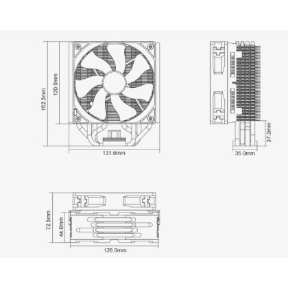 Cooler Master Hyper T4 - RR-T4-18PK-R1 CPU Air Cooler Cooler Master Hyper T4 - RR-T4-18PK-R1 CPU Air Cooler