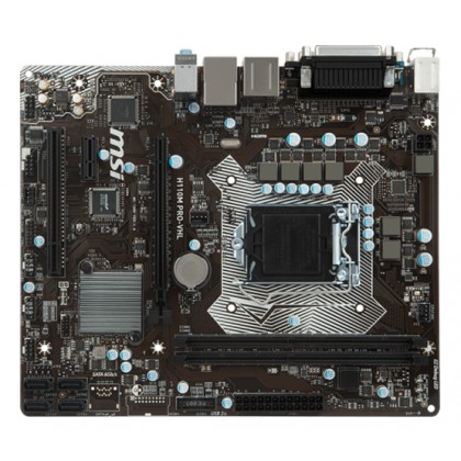 MSI H110M PRO-VHL LGA 1151 Intel H110 Parallel Serial VGA HDMI SATA 6Gb/s  USB 3.1 Micro ATX Motherboard