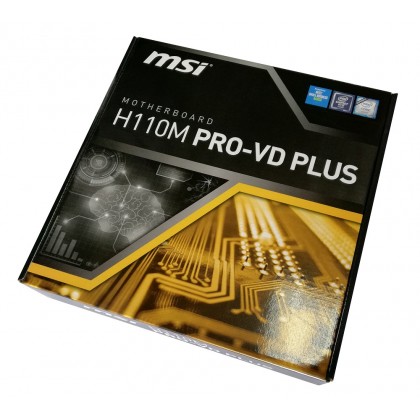 MSI H110M PRO-VD PLUS LGA 1151 Intel H110 Micro ATX Motherboard MSI H110M PRO-VD PLUS LGA 1151 Intel H110 Micro ATX Motherboard