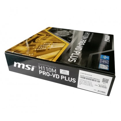 MSI H110M PRO-VD PLUS LGA 1151 Intel H110 Micro ATX Motherboard MSI H110M PRO-VD PLUS LGA 1151 Intel H110 Micro ATX Motherboard