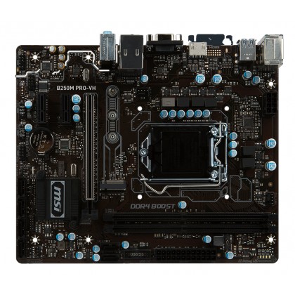 MSI B250M PRO-VH Intel LGA 1151 VGA HDMI SATA 6Gb/s USB 3.1 Micro ATX Intel Motherboard