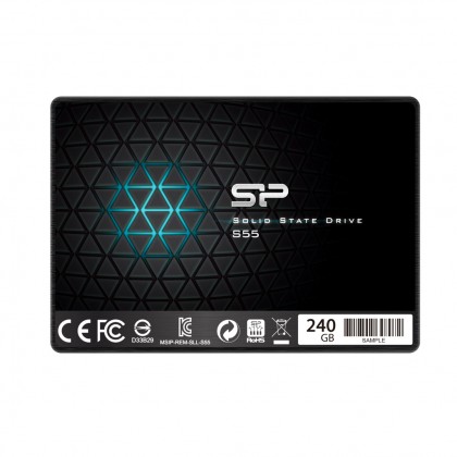 SILICON POWER 240GB 2.5-inch SATA III 6Gb/s Card 550MB/s R SOLID STATE DRIVE SLIM S55 SSD - LATEST!