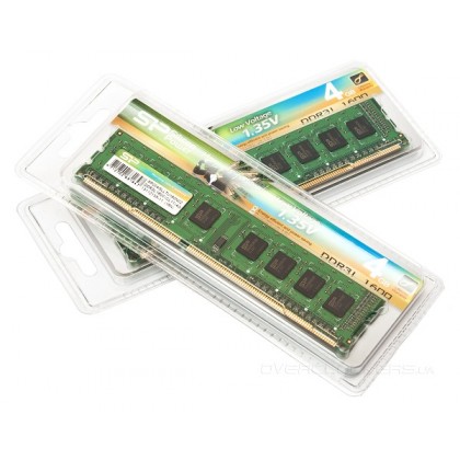 Silicon Power 4GB DDR3L 1600 Low Voltage UDIMM Desktop Memory - SP004GLLTU160N02