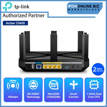 TP LINK Archer C5400 AC5400 Wireless Tri Band MU MIMO Gigabit Router
