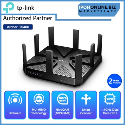 TP LINK Archer C5400 AC5400 Wireless Tri Band MU MIMO Gigabit Router