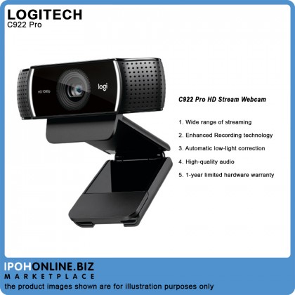 Logitech C922 Pro Stream 1080p Webcam