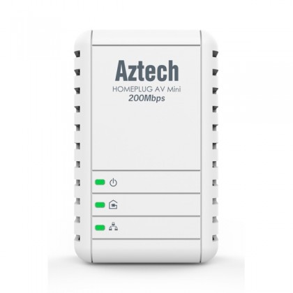 Aztech HomePlug AV 200Mbps HL113E + HL113EW Powerline Networking WiFi Kit