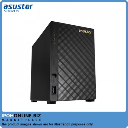 Asustor AS1002T V2 Dual Core 2-Bay Personal Cloud NAS Storage Server Asustor AS1002T V2 Dual Core 2-Bay Personal Cloud NAS Storage Server