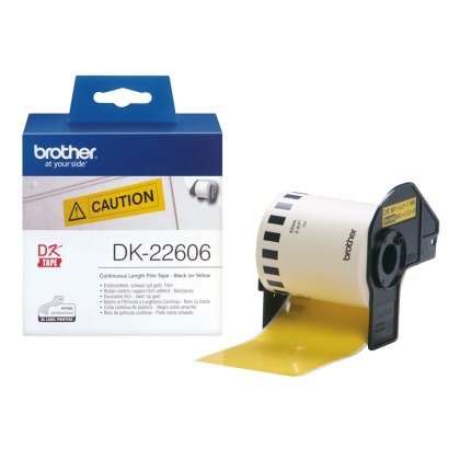 Brother DK-22606 Genuine White Continuous Length Film Tape Roll 62mm x 15.24mm Brother DK-22606 Genuine White Continuous Length Film Tape Roll 62mm x 15.24mm