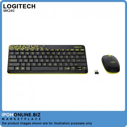 Logitech MK240 Nano Wireless Keyboard + Mouse Combo 