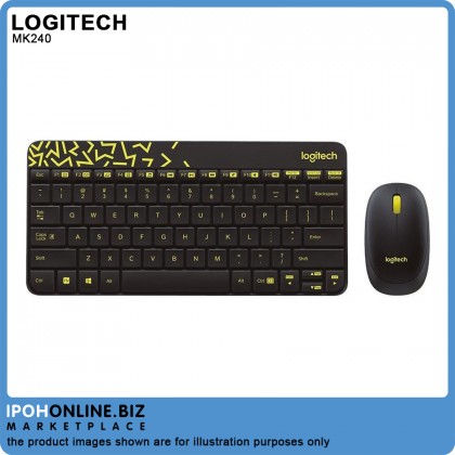 Logitech MK240 Nano Wireless Keyboard + Mouse Combo 