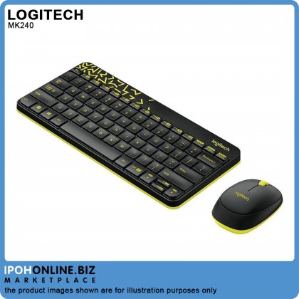 Logitech MK240 Nano Wireless Keyboard + Mouse Combo 