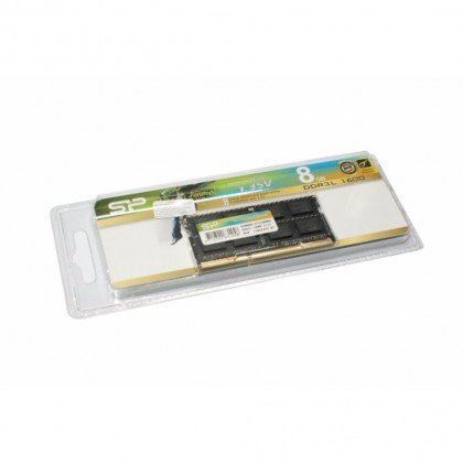 Silicon Power 8GB DDR3L 1600 Low Voltage SODIMM Notebook RAM SP008GLSTU160N02