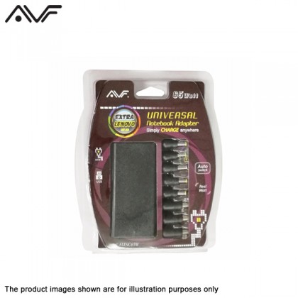 AVF 65W Universal Notebook  Adapter Charger - AUNC65W