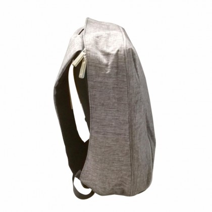 Premium Laptop Anti-thief Backpack With External Charging USB Port - Grey + AVF Cobbiestone Portable Power Bank with 10400 mAH - White PowerBank