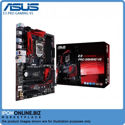 ASUS E3 PRO GAMING V5 LGA 1151 Intel Xeon C232 SATA 6Gb/s USB 3.1 USB 3.0 DDR4 ATX Motherboard