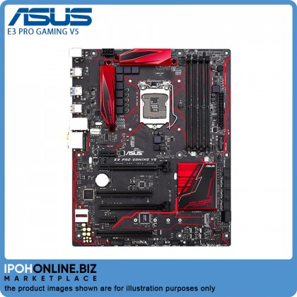 ASUS E3 PRO GAMING V5 LGA 1151 Intel Xeon C232 SATA 6Gb/s USB 3.1 USB 3.0 DDR4 ATX Motherboard