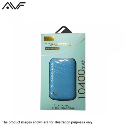 AVF Cobbiestone Portable Power Bank with 10400 mAH - Blue PowerBank