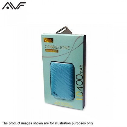 AVF Cobbiestone Portable Power Bank with 10400 mAH - Blue PowerBank
