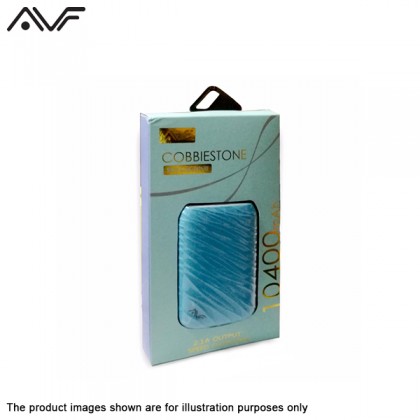AVF Cobbiestone Portable Power Bank with 10400 mAH - Blue PowerBank