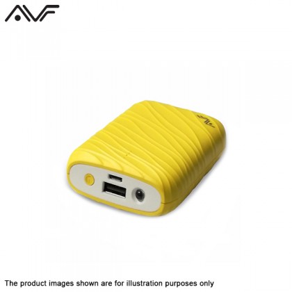 AVF Cobbiestone Portable Power Bank with 10400 mAH - Yellow PowerBank AVF Cobbiestone Portable Power Bank with 10400 mAH - Yellow PowerBank