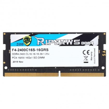 G.SKILL Ripjaws 16GB DDR4 2400Mhz SODIMM 2400 Laptop Gaming Ram