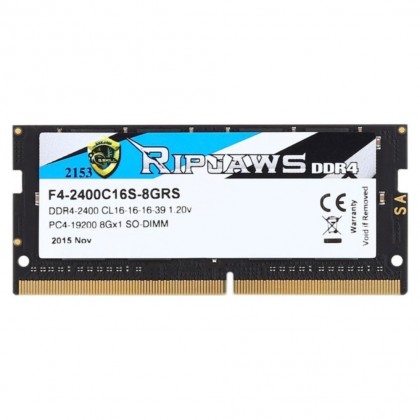 G.SKILL Ripjaws 8GB DDR4 2400Mhz SODIMM 2400 Laptop Gaming Ram