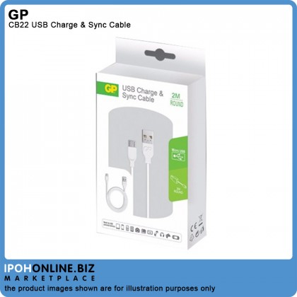 GP CB22 Charge & Sync 2M Micro USB Round Cable