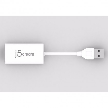 J5 Create JUE125 USB 2.0 Ethernet Adapter - For Windows / Apple Macbook / Surface RT