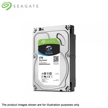 Seagate 3TB SkyHawk CCTV Surveillance SATA 6Gb/s 64MB Cache 3.5-Inch Internal Hard Drive ST3000VX010 Seagate 3TB SkyHawk CCTV Surveillance SATA 6Gb/s 64MB Cache 3.5-Inch Internal Hard Drive ST3000VX010