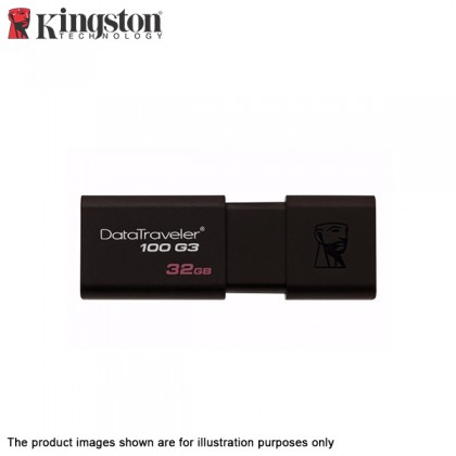Kingston DataTraveler 100 G3 32GB USB 3.1 Gen 1 / 3.0 / 2.0 Flash Drive LATEST