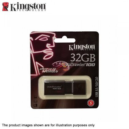 Kingston DataTraveler 100 G3 32GB USB 3.1 Gen 1 / 3.0 / 2.0 Flash Drive LATEST