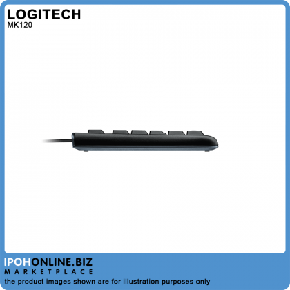 Logitech MK120 Corded USB Keyboard And Mouse Combo