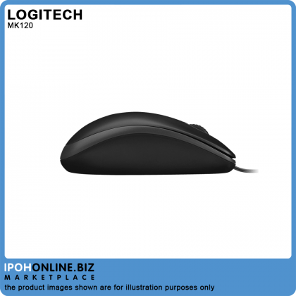 Logitech MK120 Corded USB Keyboard And Mouse Combo