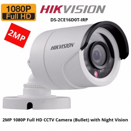 Hikvision DS2CE16D0T-IR 2MP 1080P HDTVI IR Bullet CCTV Camera Hikvision DS2CE16D0T-IR 2MP 1080P HDTVI IR Bullet CCTV Camera