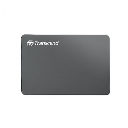 Transcend 2TB StoreJet 25C3N Extra-Slim USB3 Portable Hard Drive - Iron Grey