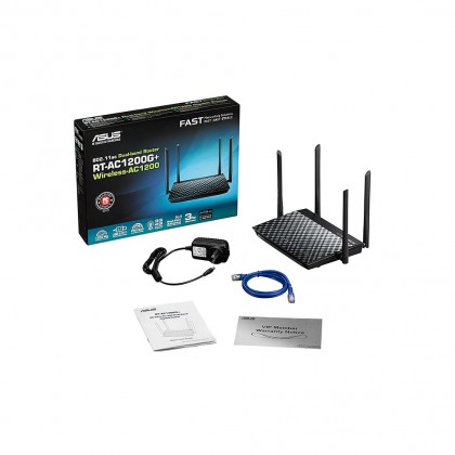 Asus RT-AC1200G+ Wireless AC 1200 802.11ac Dual-Band Router