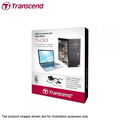 Transcend USB to SATA adapter Upgrade Kit for 2.5” SSD Installation Kit