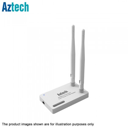 Aztech WL593USB 900Mbps Wireless AC Dual Frequency USB 3.0 Adapter Antenna 