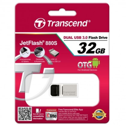32GB Transcend Jetflash 880S OTG USB 3.0 OTG Flash Drive
