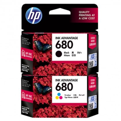 Original HP Cartridge 680 Black F6V27AA + 680 Tri-Colour F6V26AA Set Original HP Cartridge 680 Black F6V27AA + 680 Tri-Colour F6V26AA Set