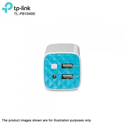 TP-LINK TL-PB10400 High Capacity 10400mAh Dual-Port Portable USB Battery Charger Power Bank For Smartphones & Tablets