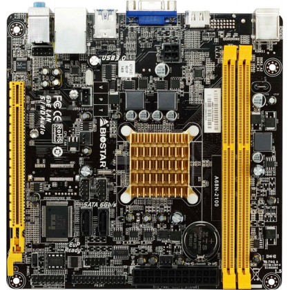 Biostar A68N-2100 AMD E1-2100 Dual-Core APU VGA HDMI DDR3 Mini ITX Motherboard