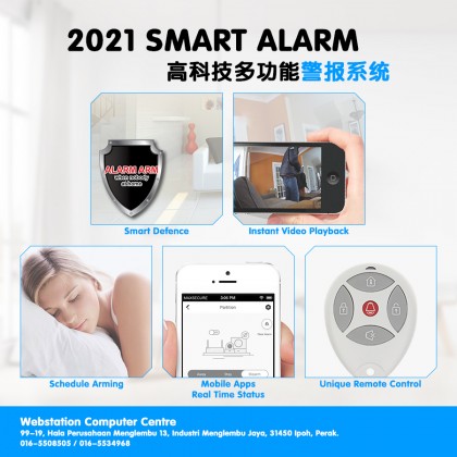HIKVISION 8 Zone Smart Alarm + CCTV System Package