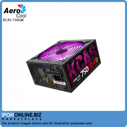 Aerocool KCAS-750GM 750W RGB Modular 80 PLUS Gold Gaming Power Supply