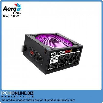 Aerocool KCAS-750GM 750W RGB Modular 80 PLUS Gold Gaming Power Supply