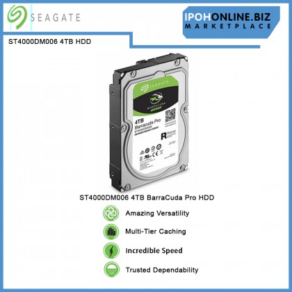 Seagate ST4000DM006 4TB BarraCuda Pro 128MB 7200RPM Internal 3.5 inch Hard Disk Drive Performance HDD Seagate ST4000DM006 4TB BarraCuda Pro 128MB 7200RPM Internal 3.5 inch Hard Disk Drive Performance HDD