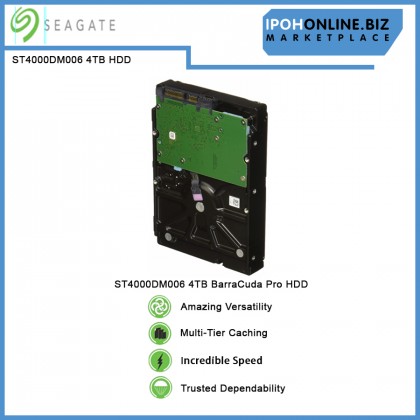 Seagate ST4000DM006 4TB BarraCuda Pro 128MB 7200RPM Internal 3.5 inch Hard Disk Drive Performance HDD Seagate ST4000DM006 4TB BarraCuda Pro 128MB 7200RPM Internal 3.5 inch Hard Disk Drive Performance HDD