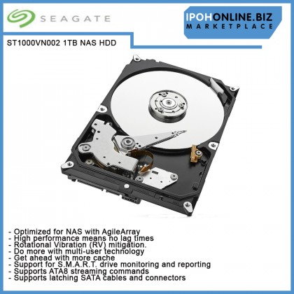 SEAGATE IronWolf 1TB ST1000VN002 NAS optimised Hard Disk Drive HDD SEAGATE IronWolf 1TB ST1000VN002 NAS optimised Hard Disk Drive HDD